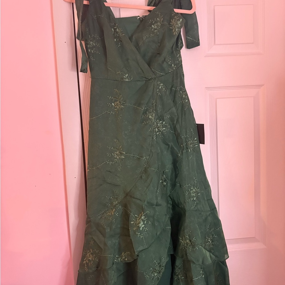 Green Floral Dress